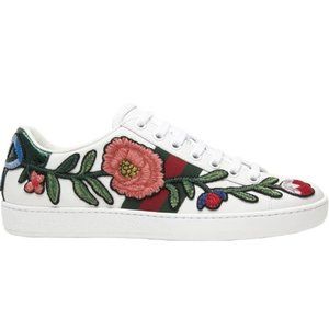 GUCCI Ace Floral Embroidered Sneakers - NWT